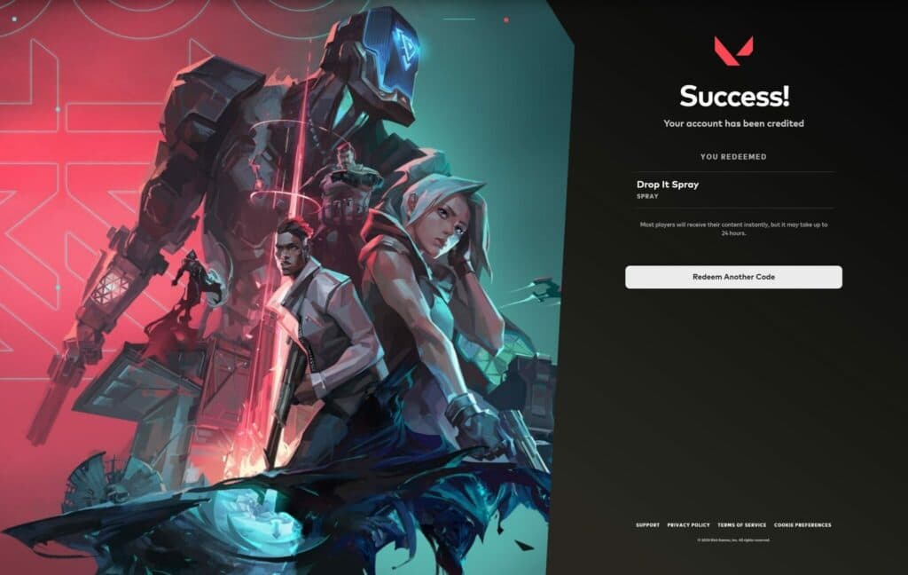 After entering the details, you should see a confirmation page.