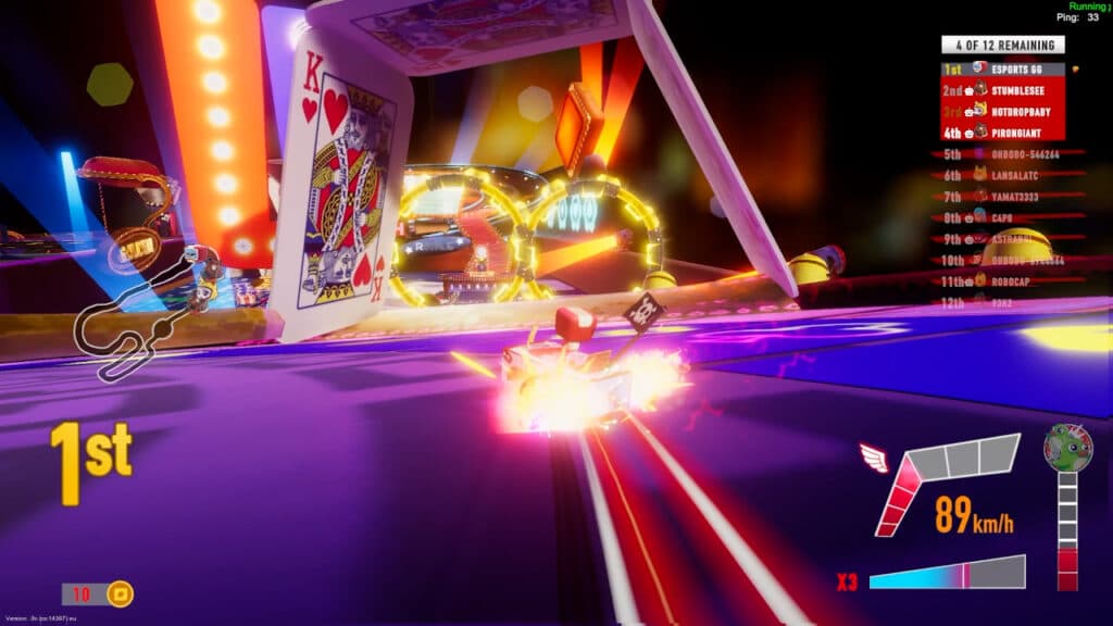 Leading in Race Royale on Casino