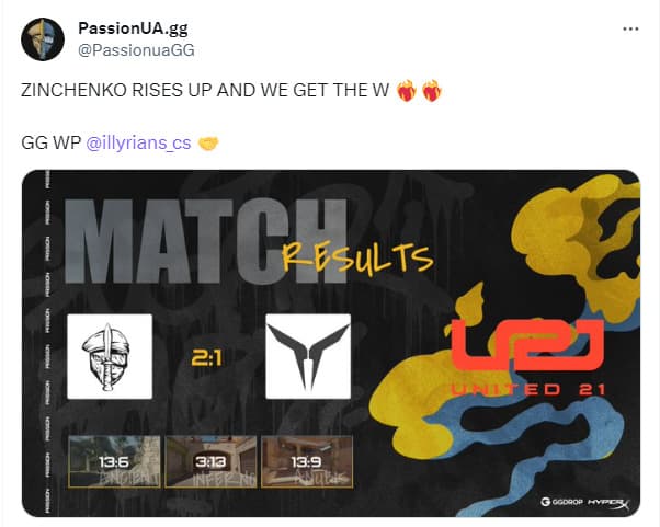 Even with the boss on the server, the team won the match (Image via X)