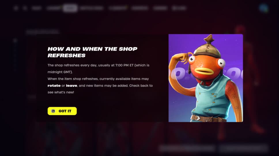 when does the fortnite item shop refresh in europe
