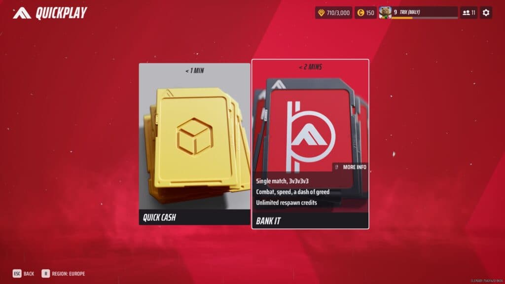 Bank It is a casual game mode that rewards kills as well as objectives