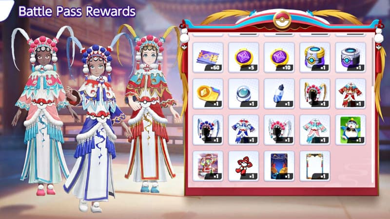 Pokemon UNITE Battle Pass Season 21 rewards.<br>(Screenshot via esports.gg)