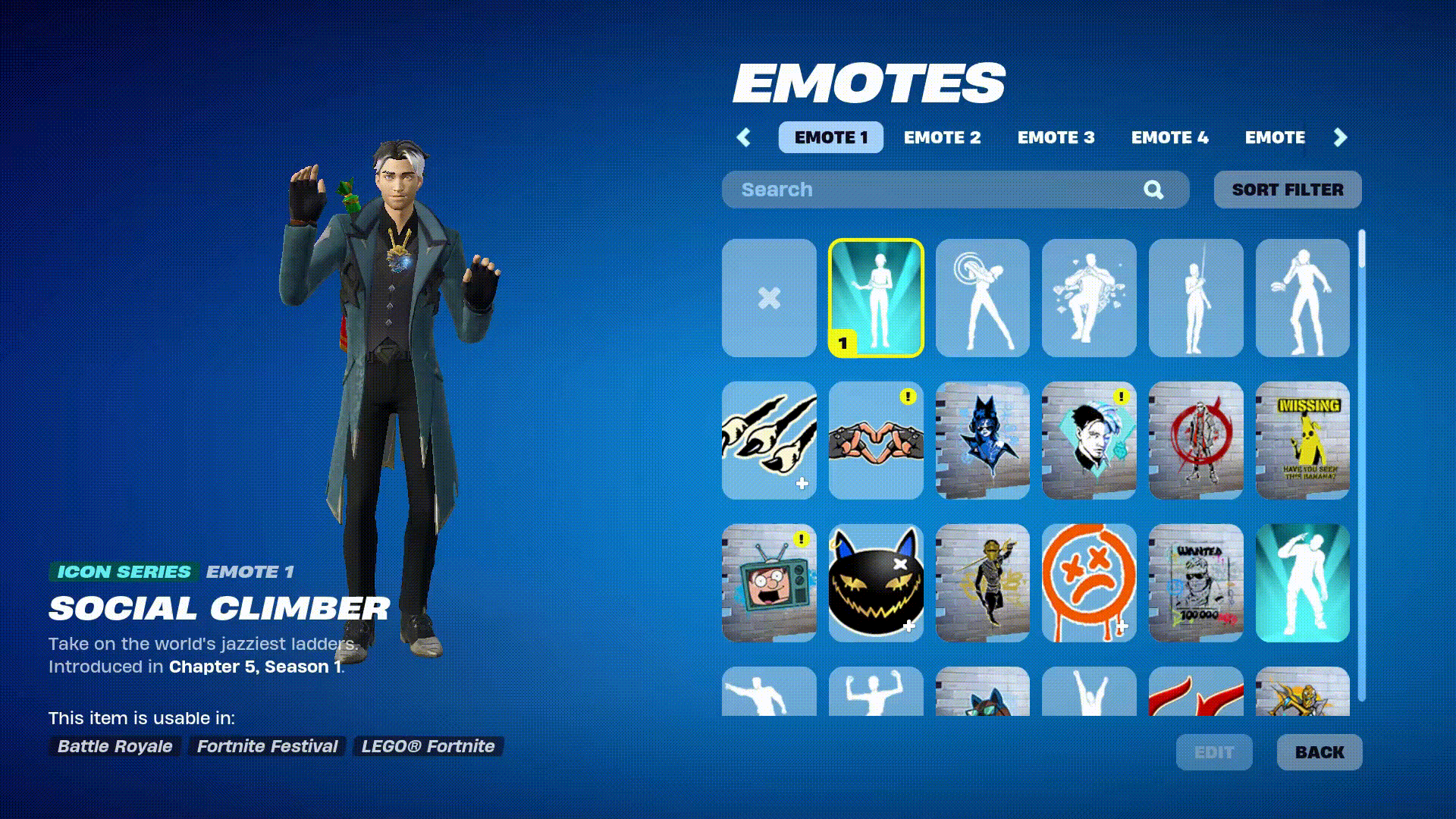 Social Climber Fortnite emote: Origin explained and how to unlock cover image