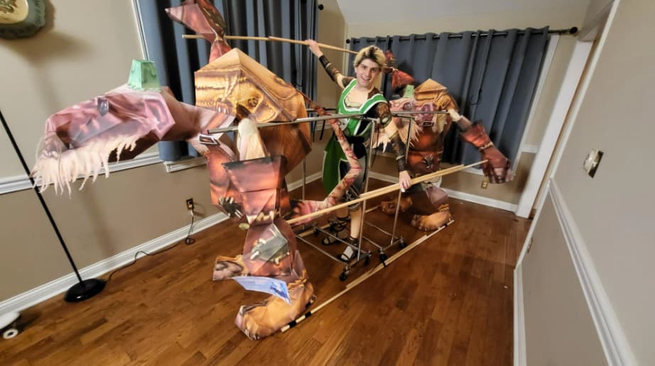 Henry Gertsen as Mizkif YMCA Death (image via u/hgertsen on Reddit)