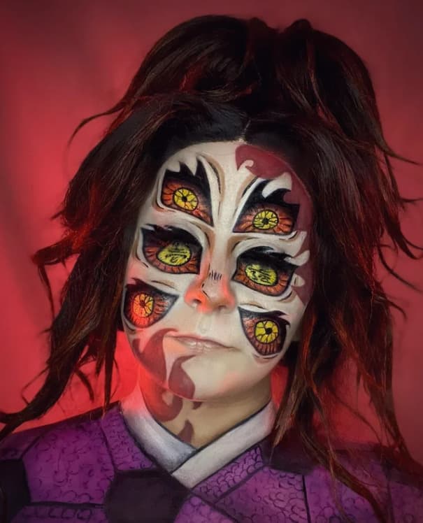 Sianlily as Kokushibo from Demon Slayer (image via u/sianlily on Reddit)