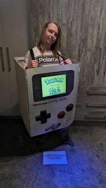 organisedmessmaker in his working GameBoy (image via u/organisedmessmaker on Reddit)