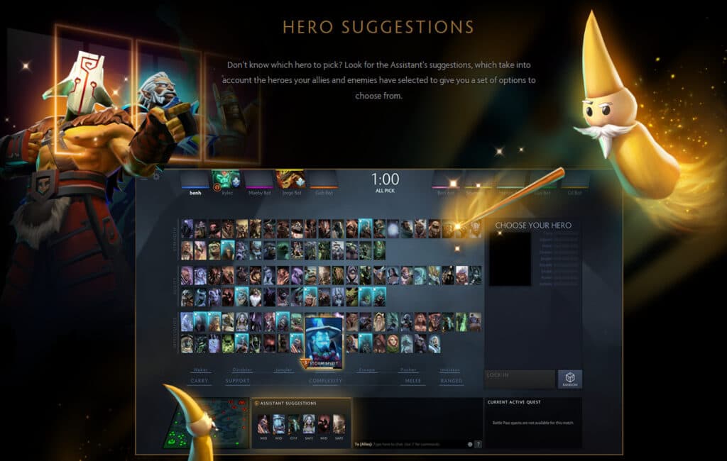 Dota Plus draft assistant has evolved since launch (Image via Valve)
