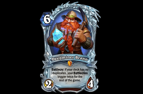 Deepminer Brann from the Delve into Deepholm Mini-Set (Image via Blizzard Entertainment)