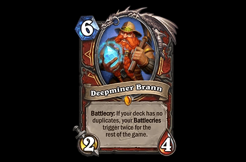 Deepminer Brann in Hearthstone (Image via Blizzard Entertainment)