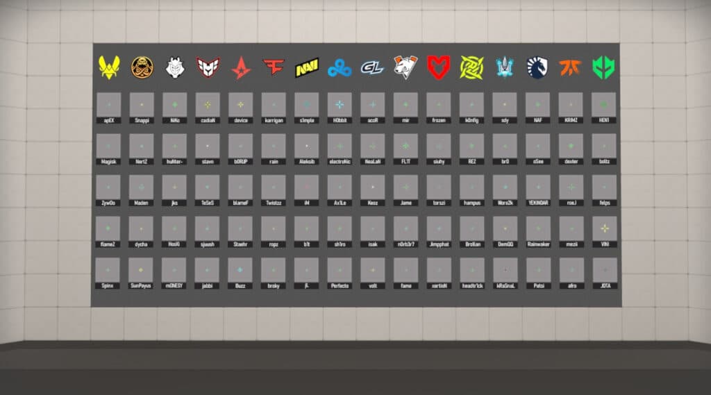 <em>The pro wall on crashz' Crosshair Generator (Image via Valve)</em>