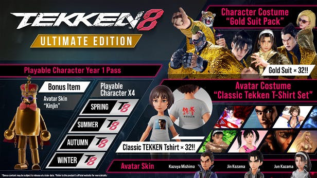 What's included in the ultimate edition of the game (Image via Bandai Namco Entertainment)