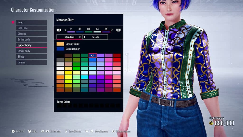 Tekken 8 character customization screenshot (Image via Bandai Namco Entertainment)