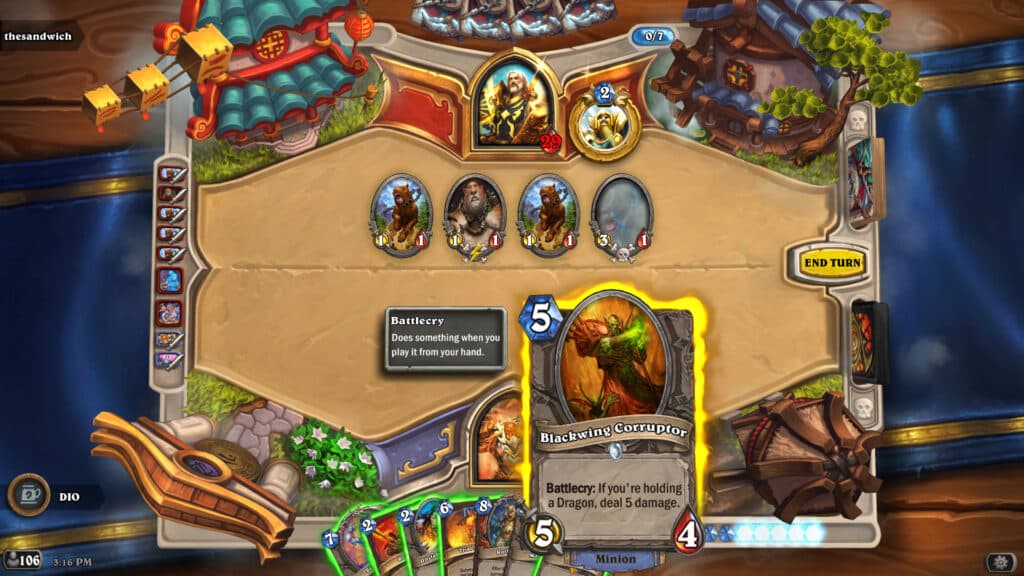 Hearthstone Tavern Brawl screenshot (Image via Blizzard Entertainment)