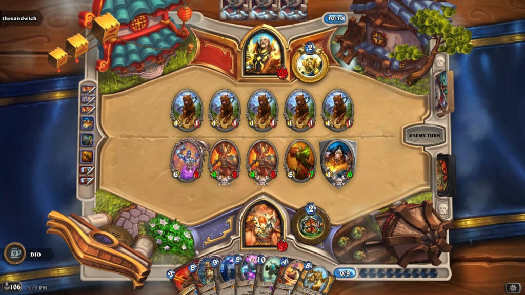 Controlling the board (Image via Blizzard Entertainment)