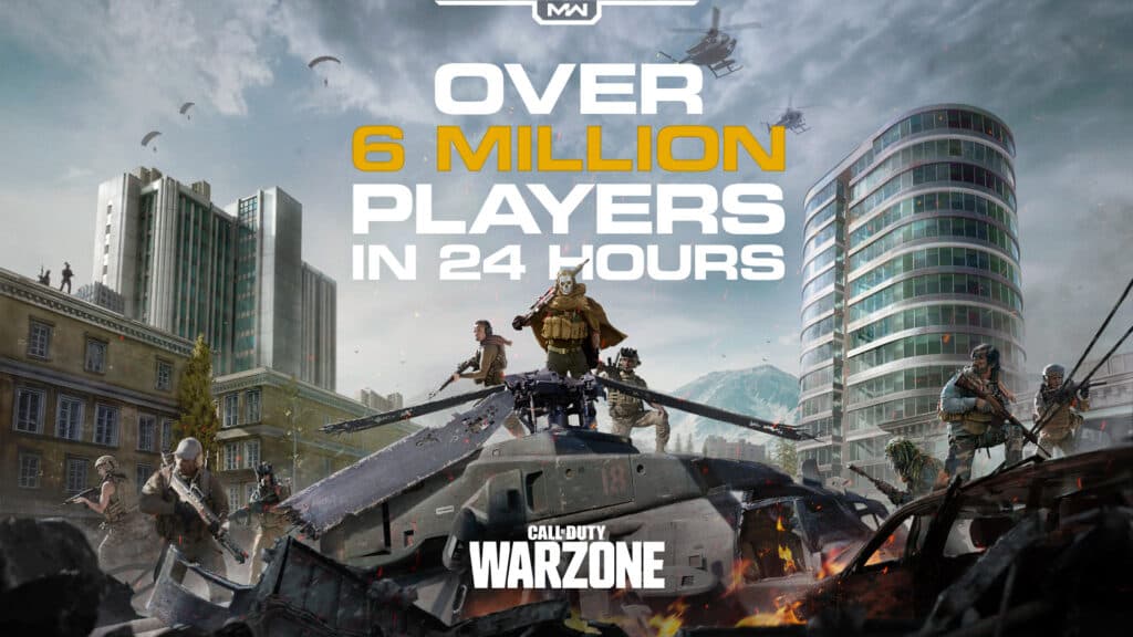 Call of Duty: Warzone reached over six million players in 24 hours of its launch (Image via Activision Publishing, Inc.)