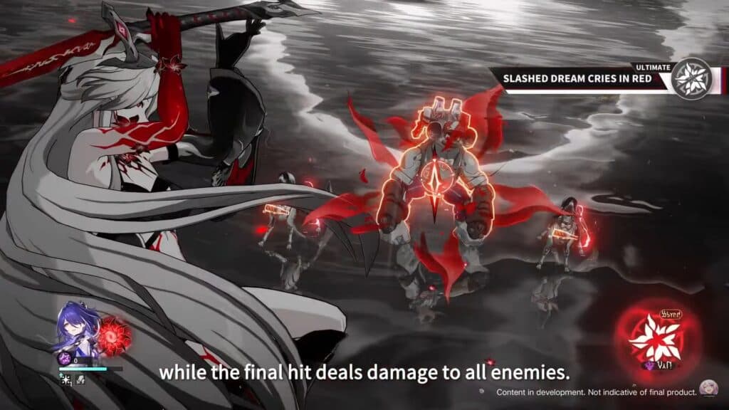 Acheron's Ultimate deals 4-hits, 3 of which you can choose the target for