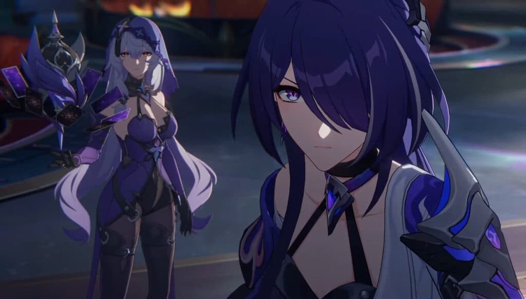 Black Swan and Acheron in the main story of Honkai Star Rail version 2.0