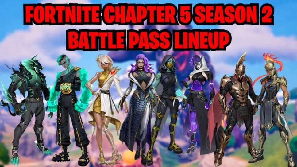 Fortnite Chapter 5 Season 2 Battle Pass: All leaked skins cover image