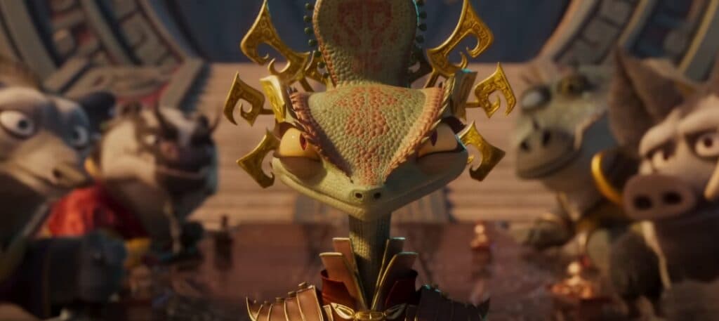 The shapeshifting Chameleon - A dangerous foe for Po in the upcoming movie