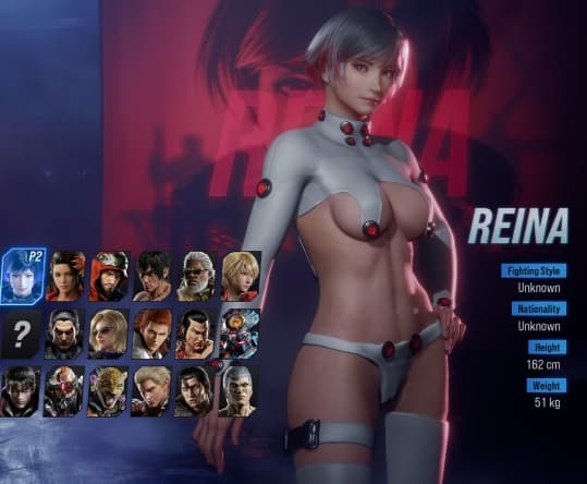 Reina in the GANTZ mod for Tekken 8