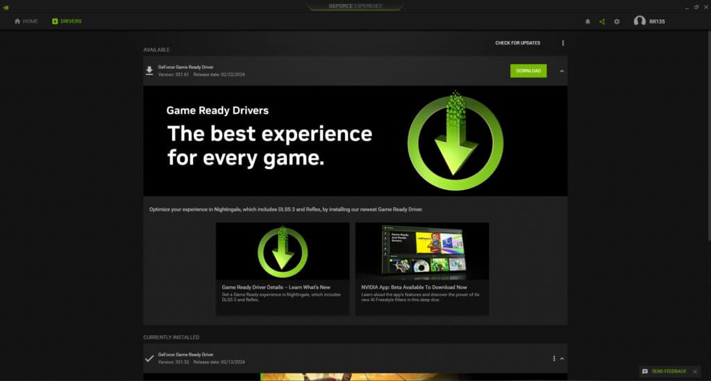 Geforce Experience (Image via Nvidia)