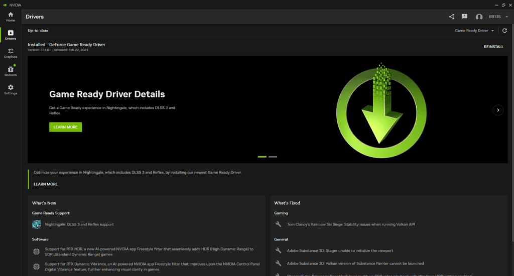 Nvidia App Beta (Image via Nvidia)