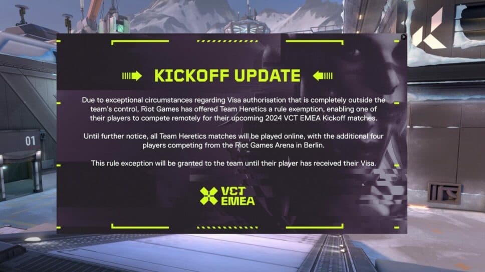 Team Heretics to compete online during VCT Kickoff EMEA cover image