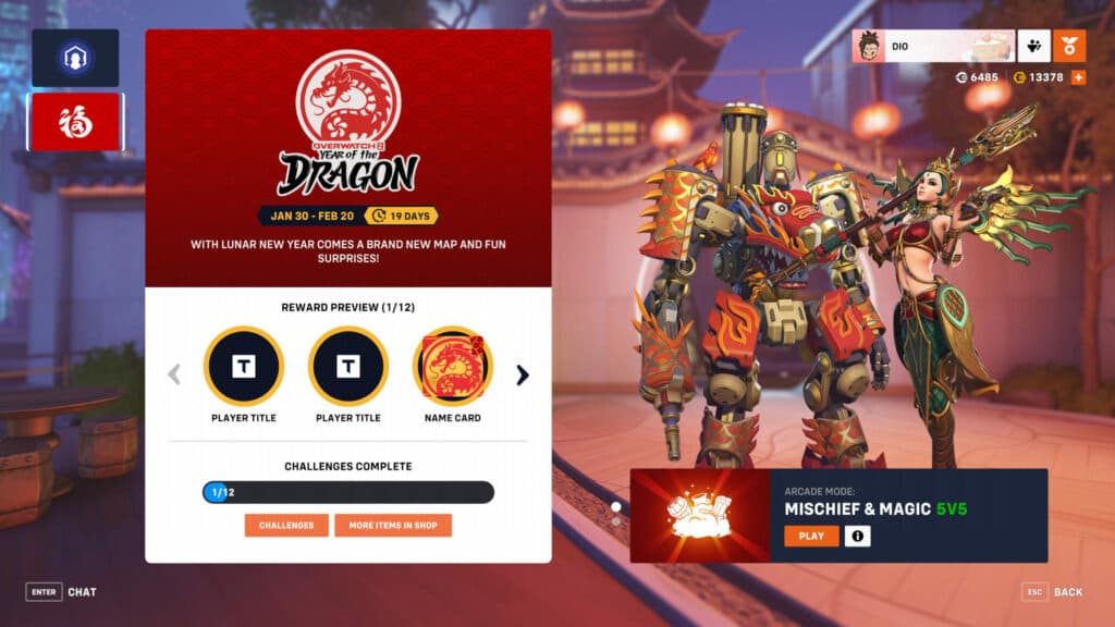 Overwatch Lunar New Year 2024 skins (Image via Blizzard Entertainment)