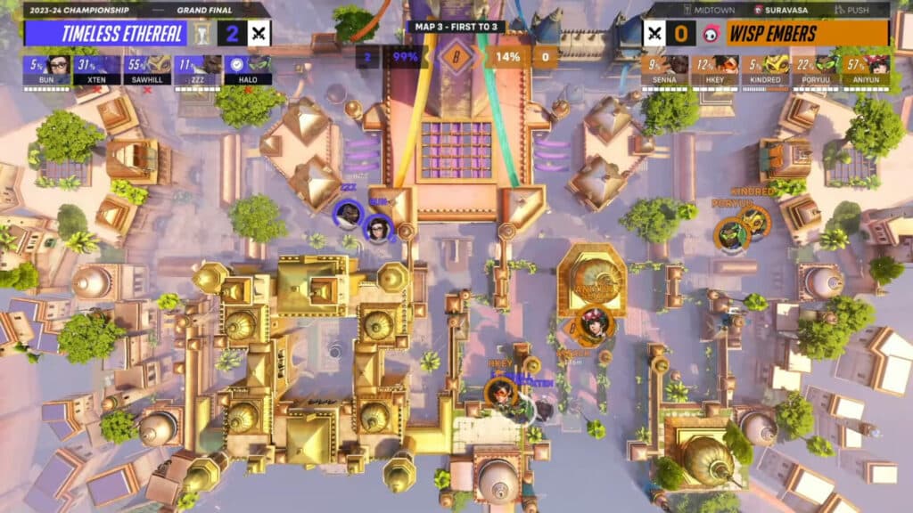 Timeless Ethereal versus Wisp Embers (Image via Blizzard Entertainment)