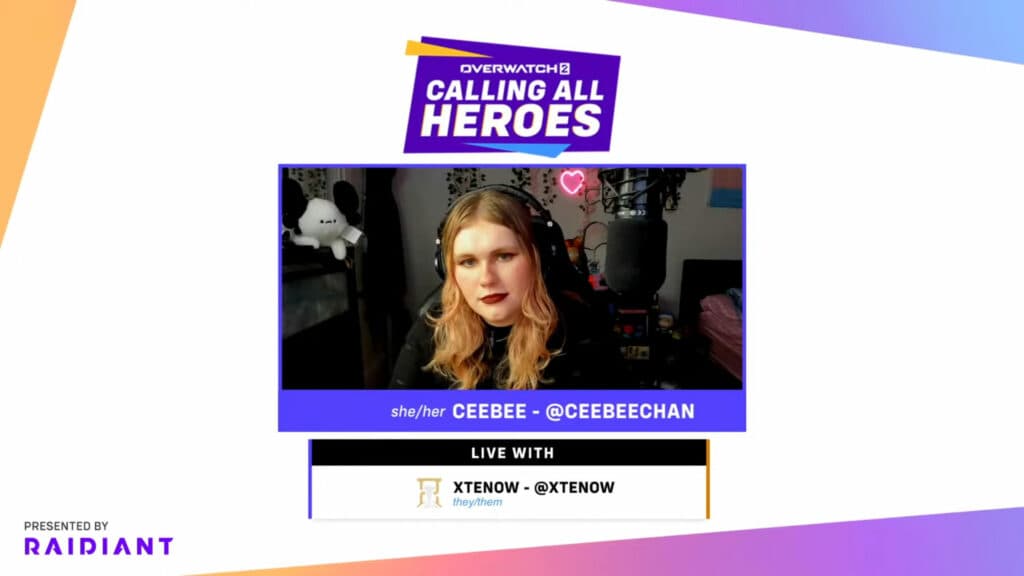 CeeBee interviewing xten (Image via Blizzard Entertainment)