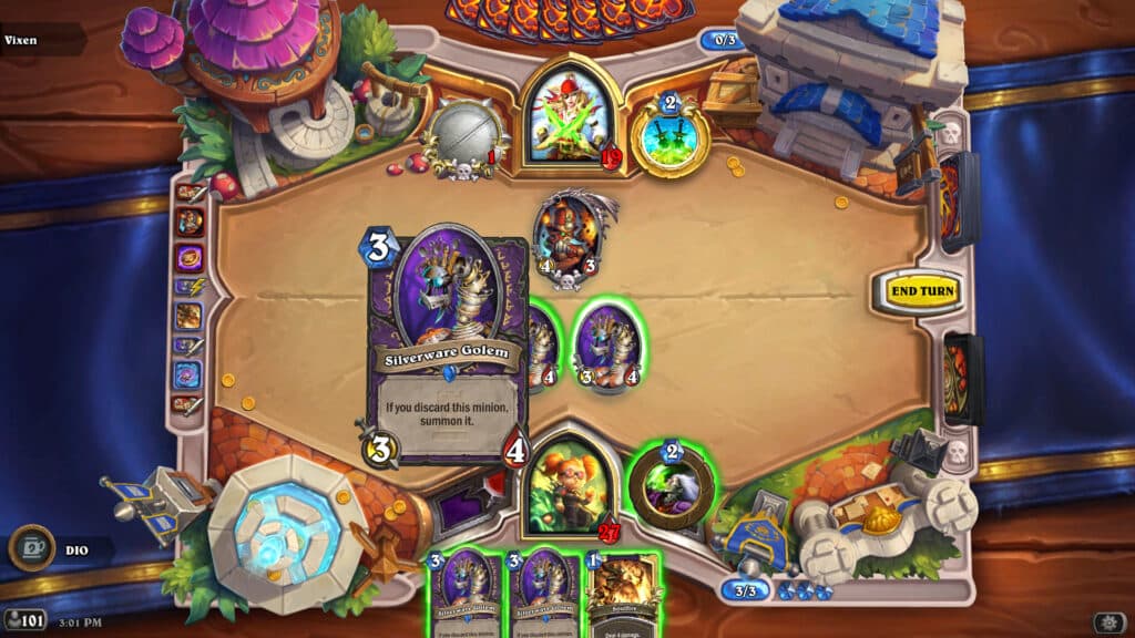 Battle of the Bans Tavern Brawl deck featuring Discard Warlock (Image via Blizzard Entertainment)