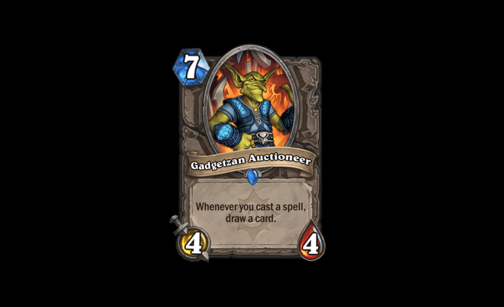 Gadgetzan Auctioneer in Hearthstone (Image via Blizzard Entertainment)