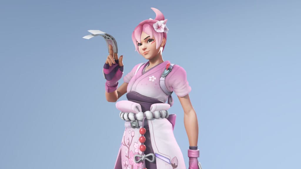 Overwatch 2 Sakura Kiriko skin (Image via Blizzard Entertainment)