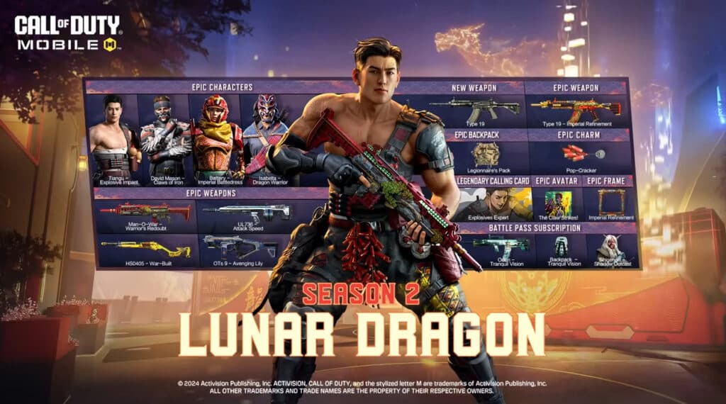 CoD Mobile Season 2 Battle Pass items (Image via Activision Publishing, Inc.)