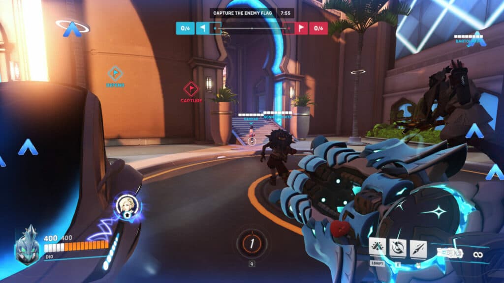 Oasis City Center is a CTF Blitz map (Image via Blizzard Entertainment)