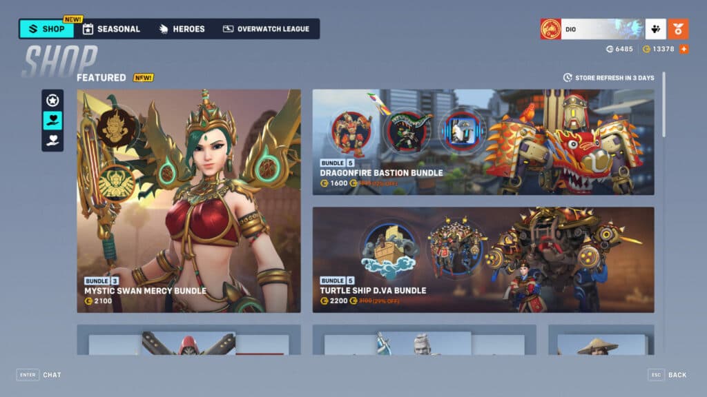 Overwatch 2 Year of the Dragon skins (Image via Blizzard Entertainment)