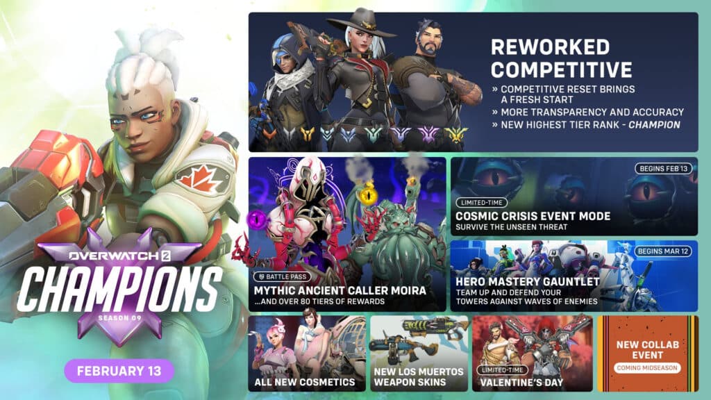 Overwatch 2 Season 9 roadmap (Image via Blizzard Entertainment)