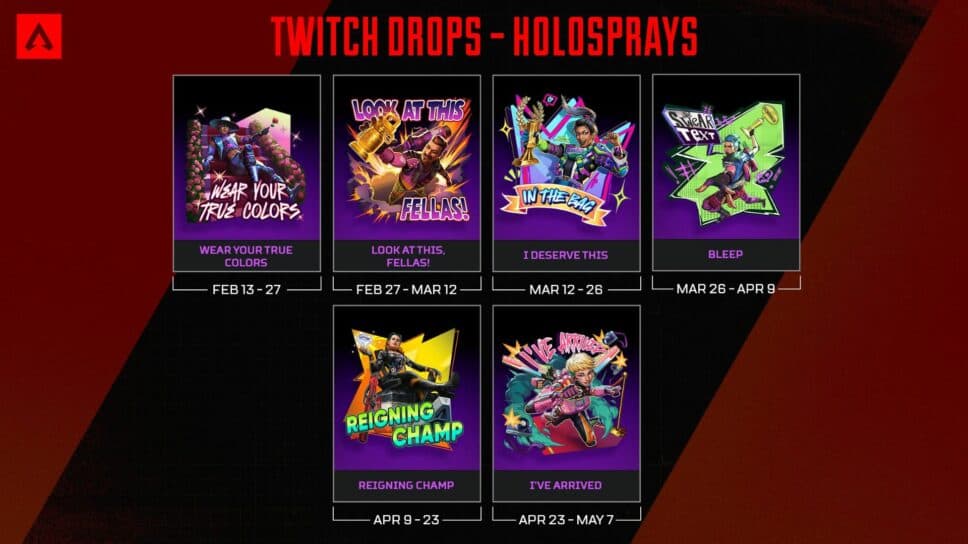 Apex Legends reveals Twitch drops for ALGS Year 4 Pro League cover image