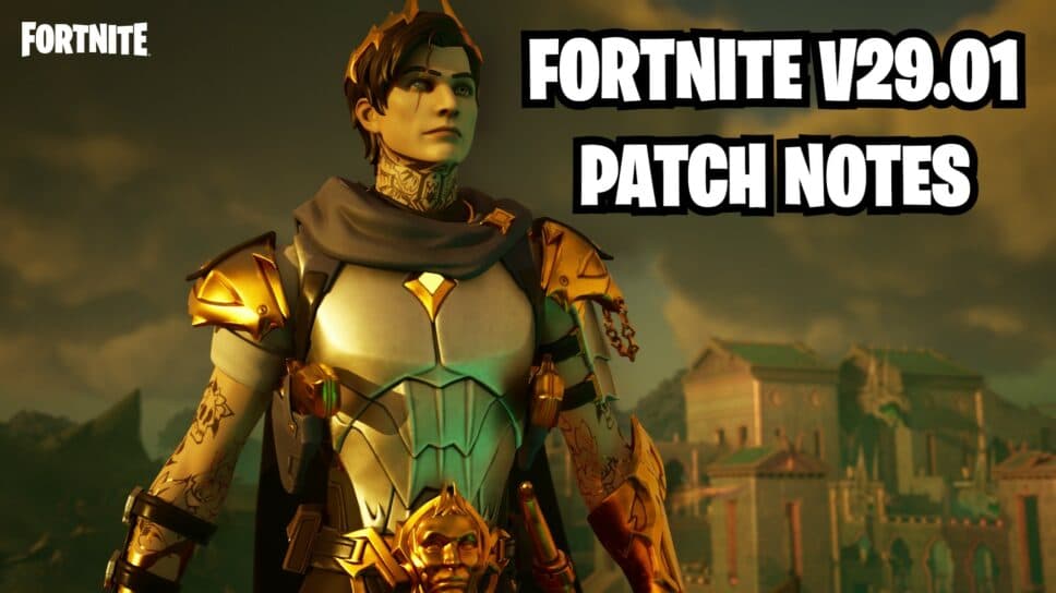 Fortnite v29.01 patch notes: The Rise of Midas update cover image