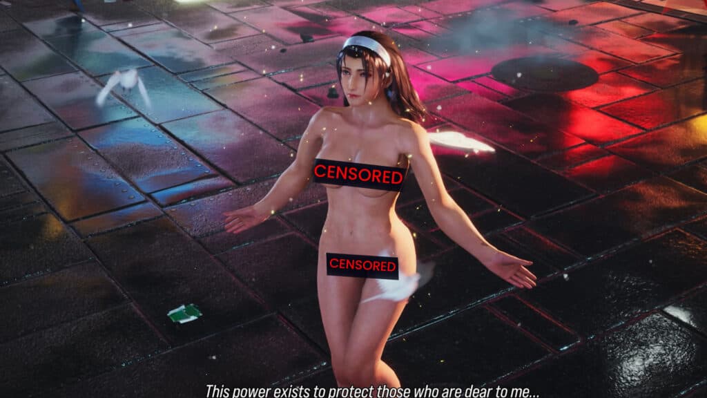 Victory pose in Tekken 8 nude mod for Jun