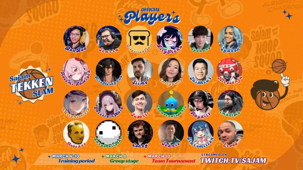 The color of the names depicts players who will face each other based on skill (e.g. Scarra vs imaqtpie)