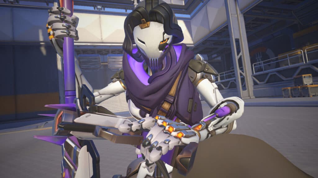 Ana with her A-7000 Wargod skin (Image via Blizzard Entertainment)