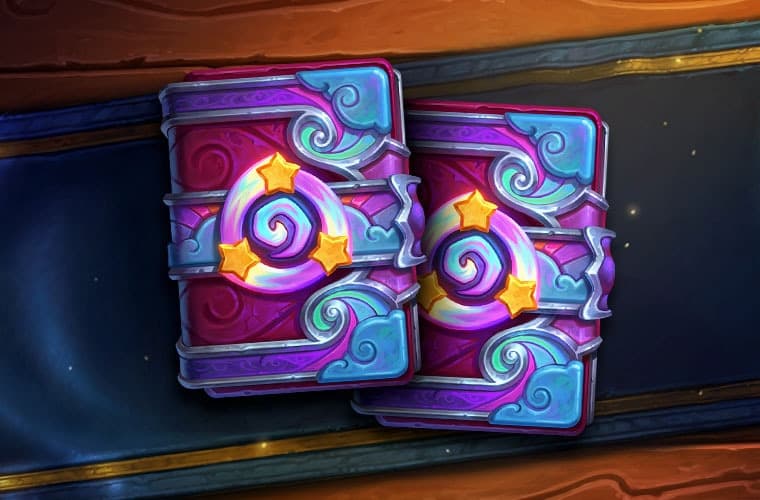 Whizbang’s Workshop card packs (Image via Blizzard Entertainment)