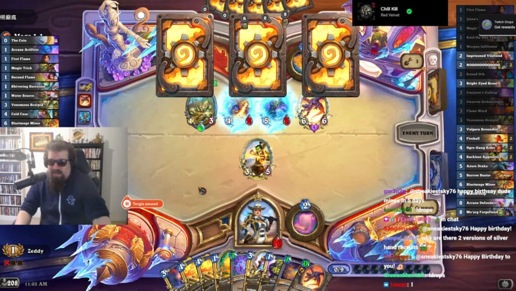 Zeddy's livestream (Image via Zeddy on Twitch)