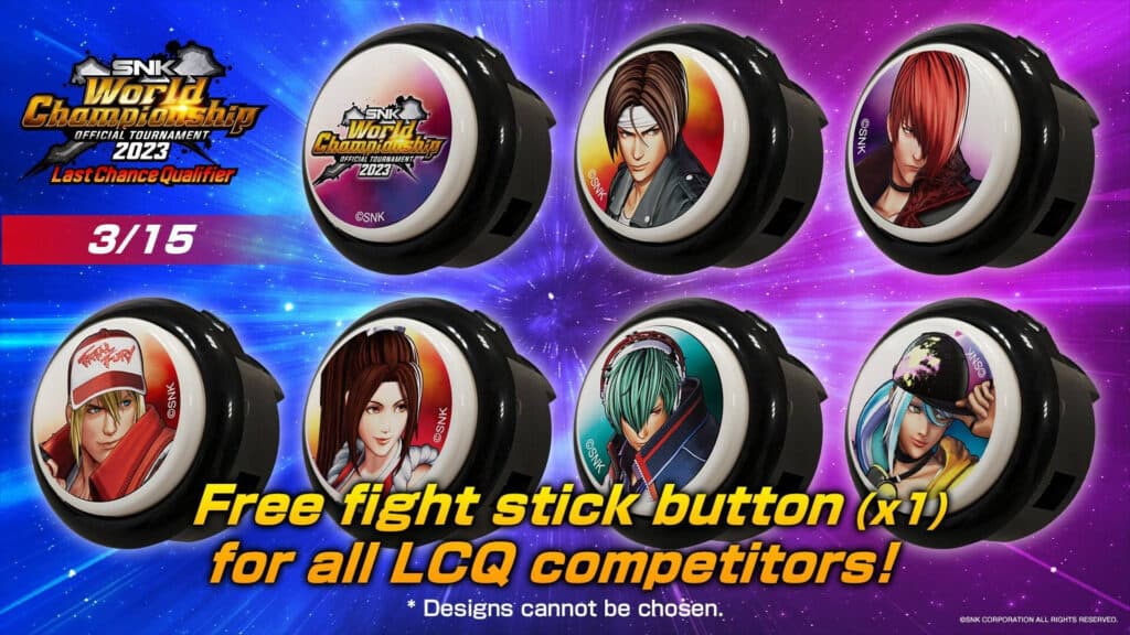 SNK World Championship 2023 Last Chance Qualifier information (Image via SNK)