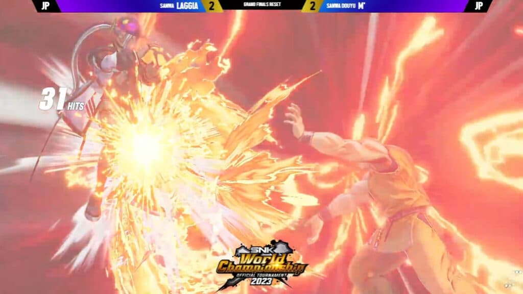 Laggia wins KOF XV SWC 2023 Grand Final (Image via SNK)