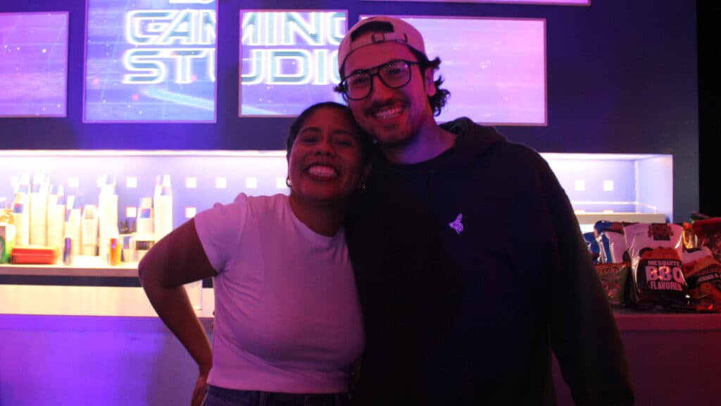 Roxana Rangel and GorditoCrunch_ at the Toronto Red Bull Gaming Studio (Image via Capcom)