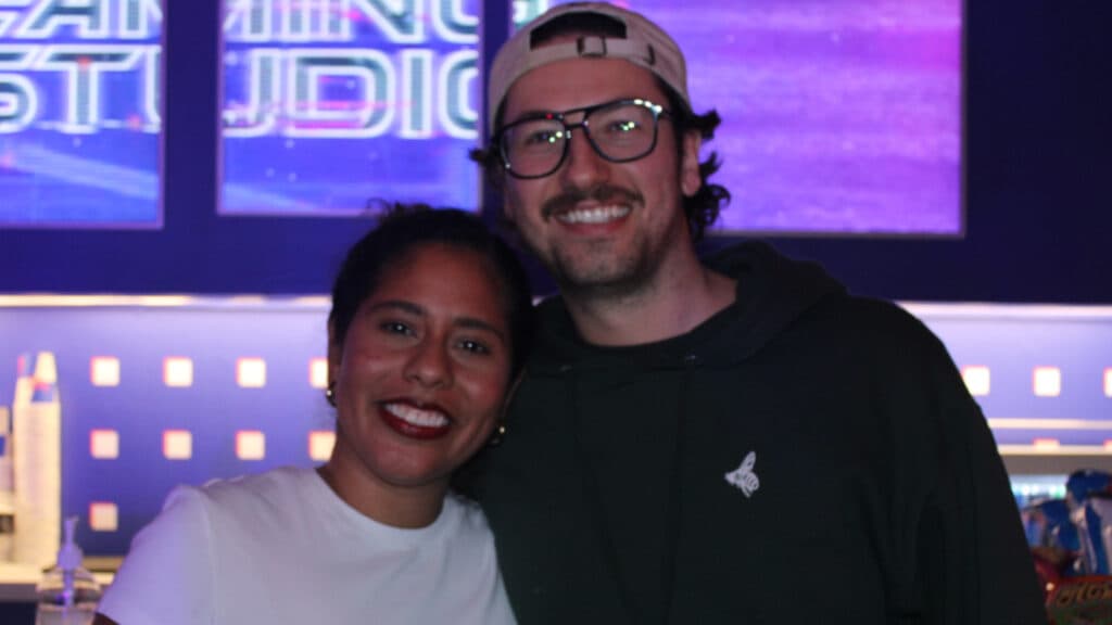 Roxana Rangel and GorditoCrunch_ at the event (Image via Amy Chen)