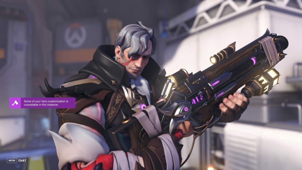 Soldier: 76's Los Muertos weapon skin (Image via Blizzard Entertainment)