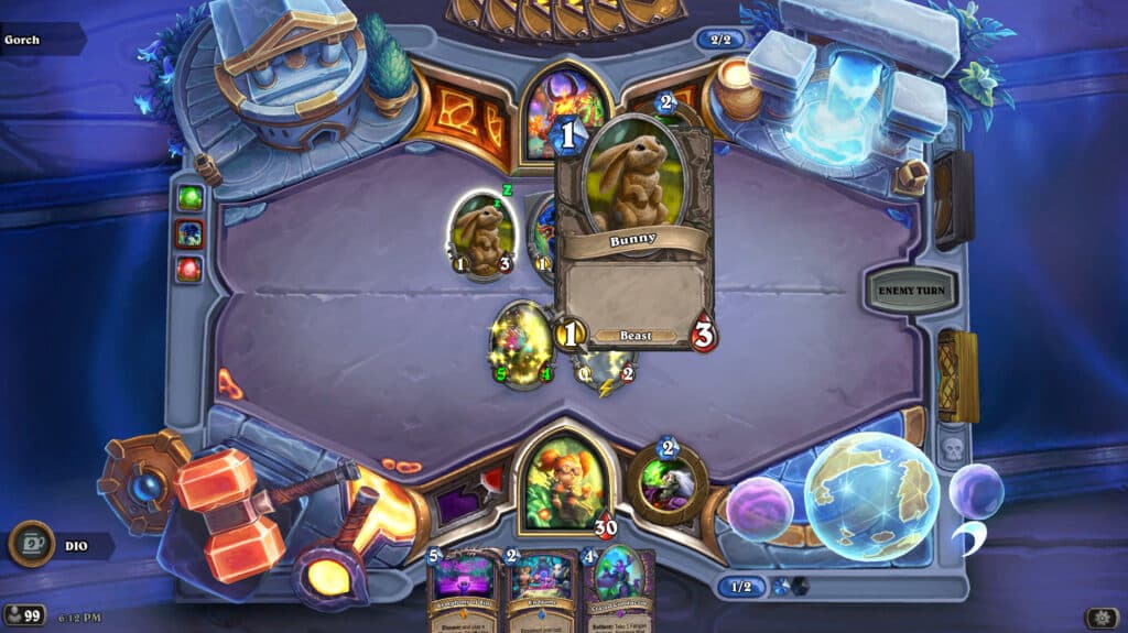 The Bunny minion in Hearthstone (Image via Blizzard Entertainment)